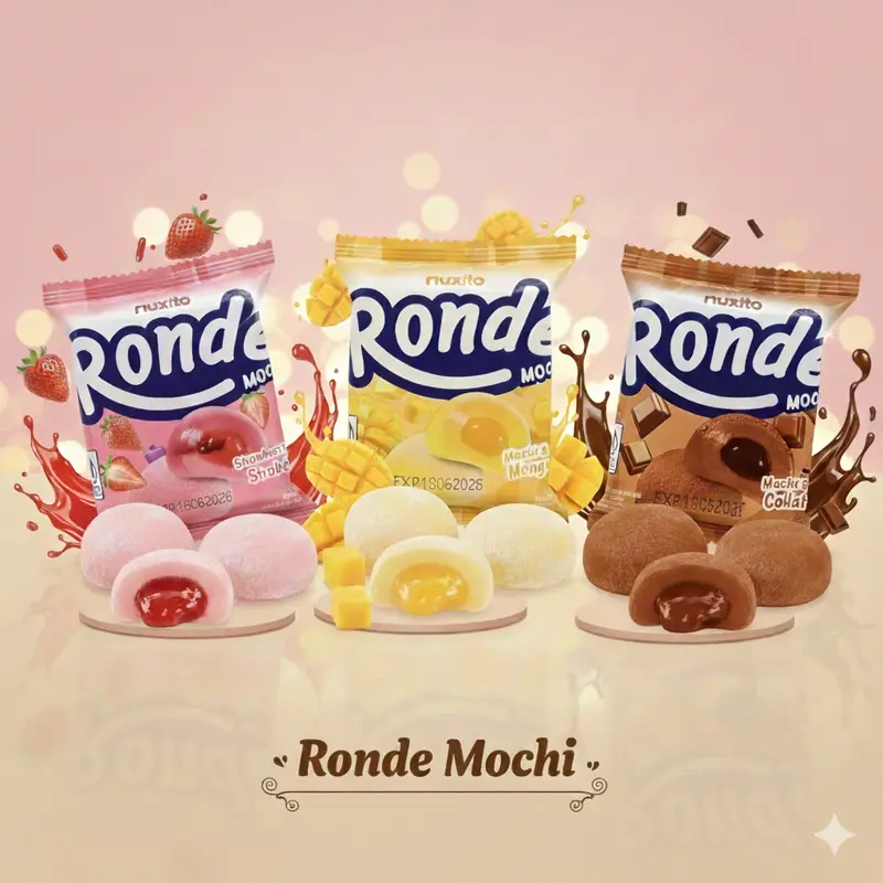 Nuxito Ronde Mochi Coklat 20GR