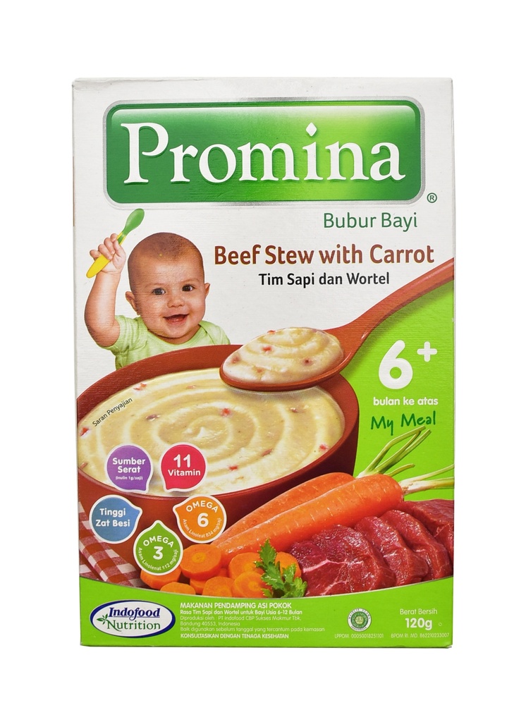 Promina Bubur Bayi Tim Sapi Wortel 120GR