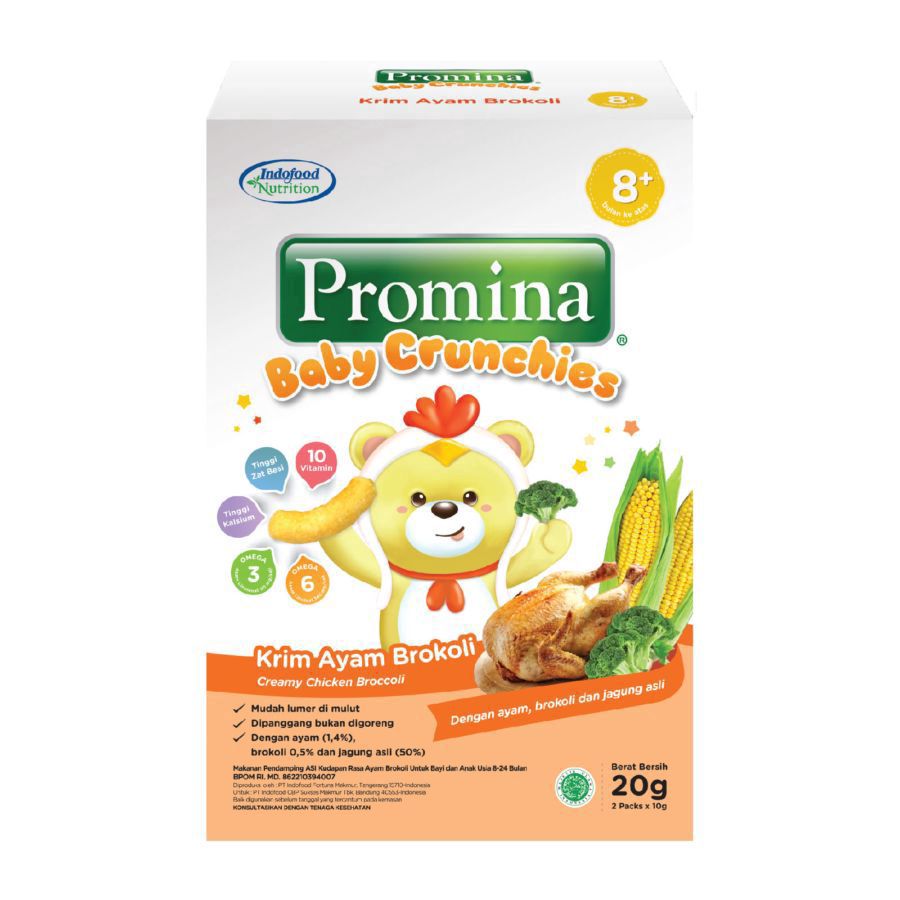 Promina Baby Crunchies Krim Ayam Brokoli 20GR