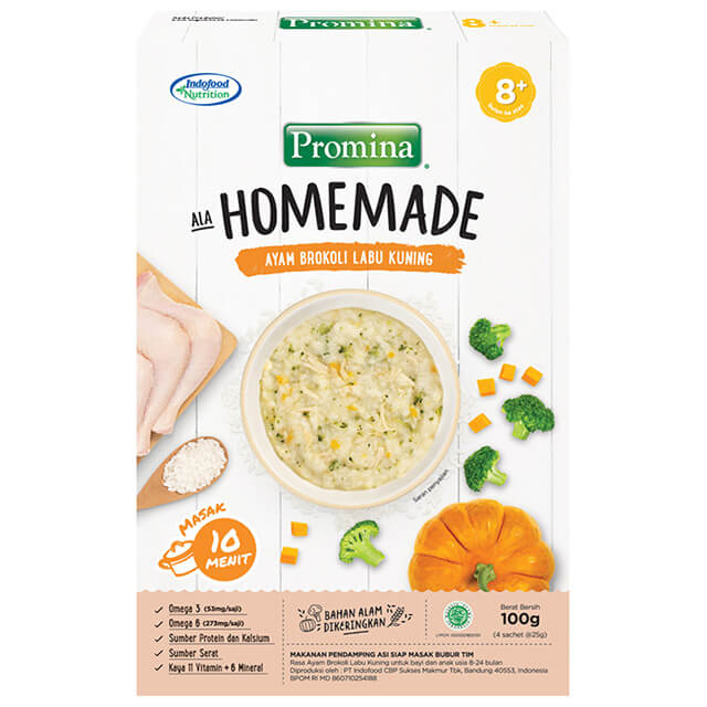Promina HomeMade Ayam Brokoli Labu Kuning 100GR