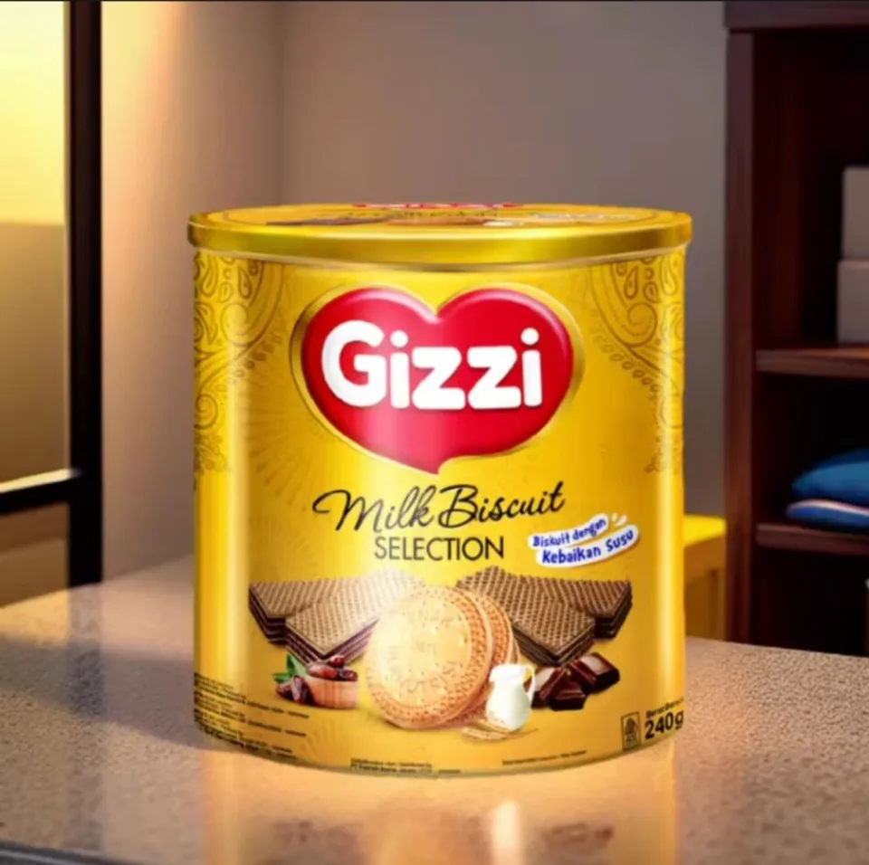 Gizzi Wafer Selection Susu Kurma Susu Kelapa Susu 240GR