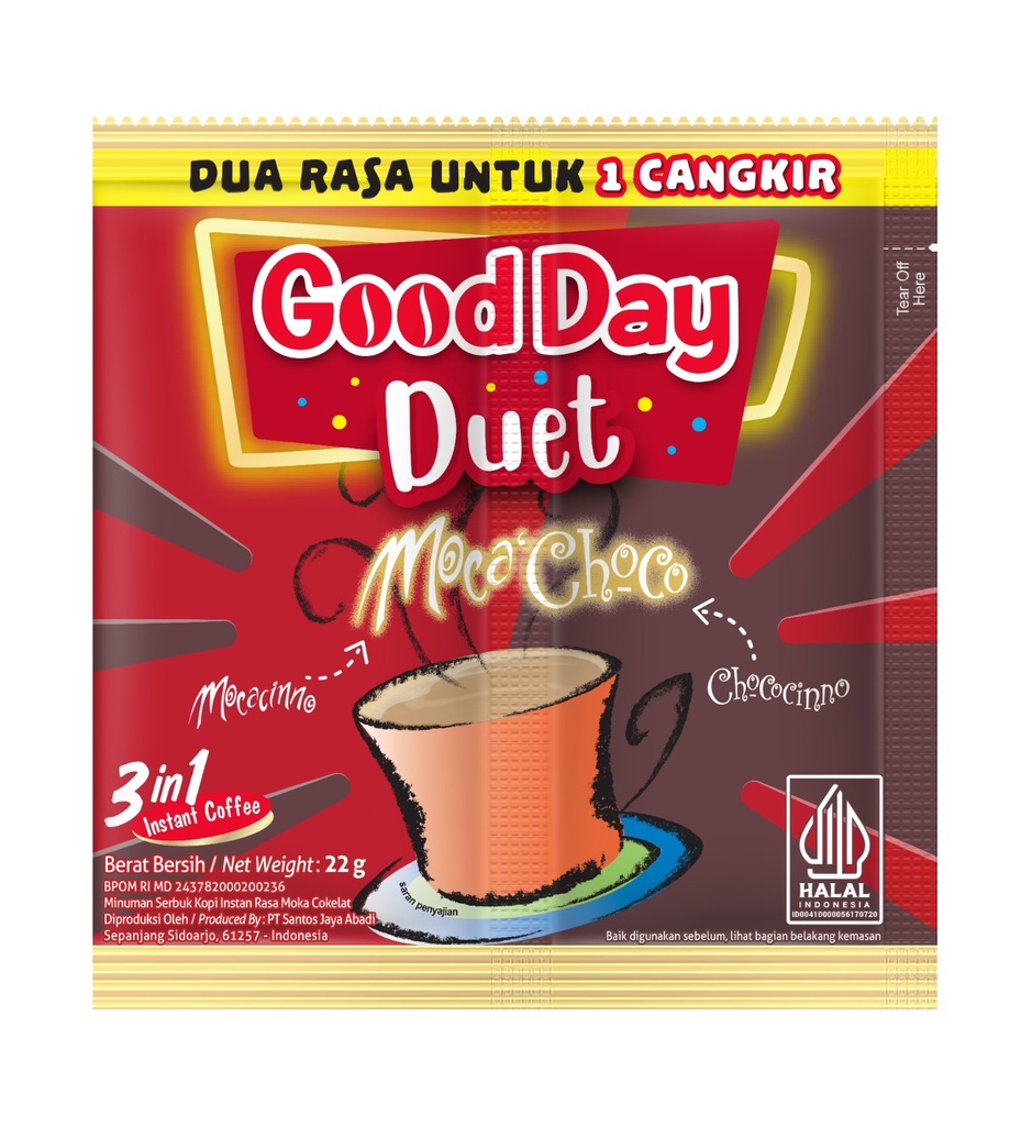 Good Day Duet Moca Choco 3in1 22GR