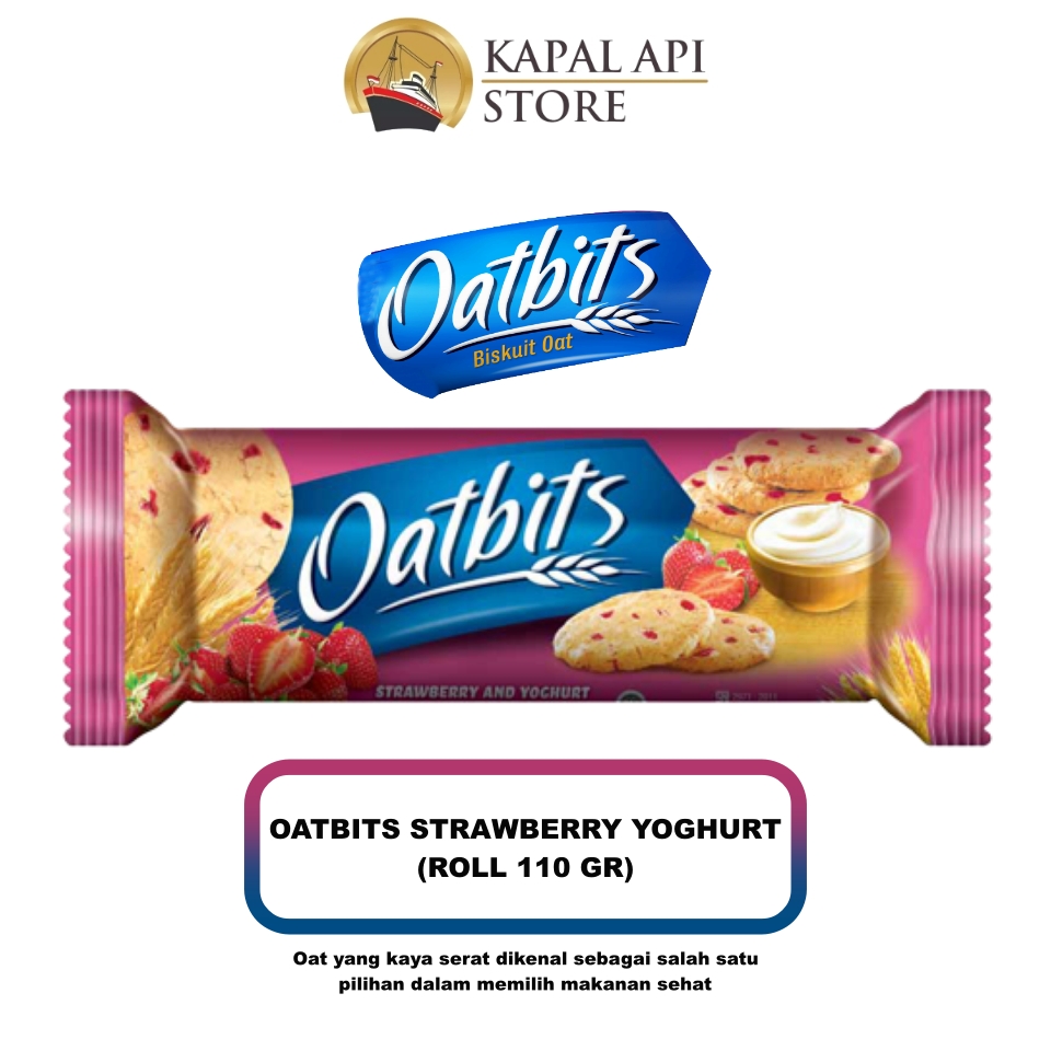 Oatbits Biskuit Strawberry&Yoghurt 110GR