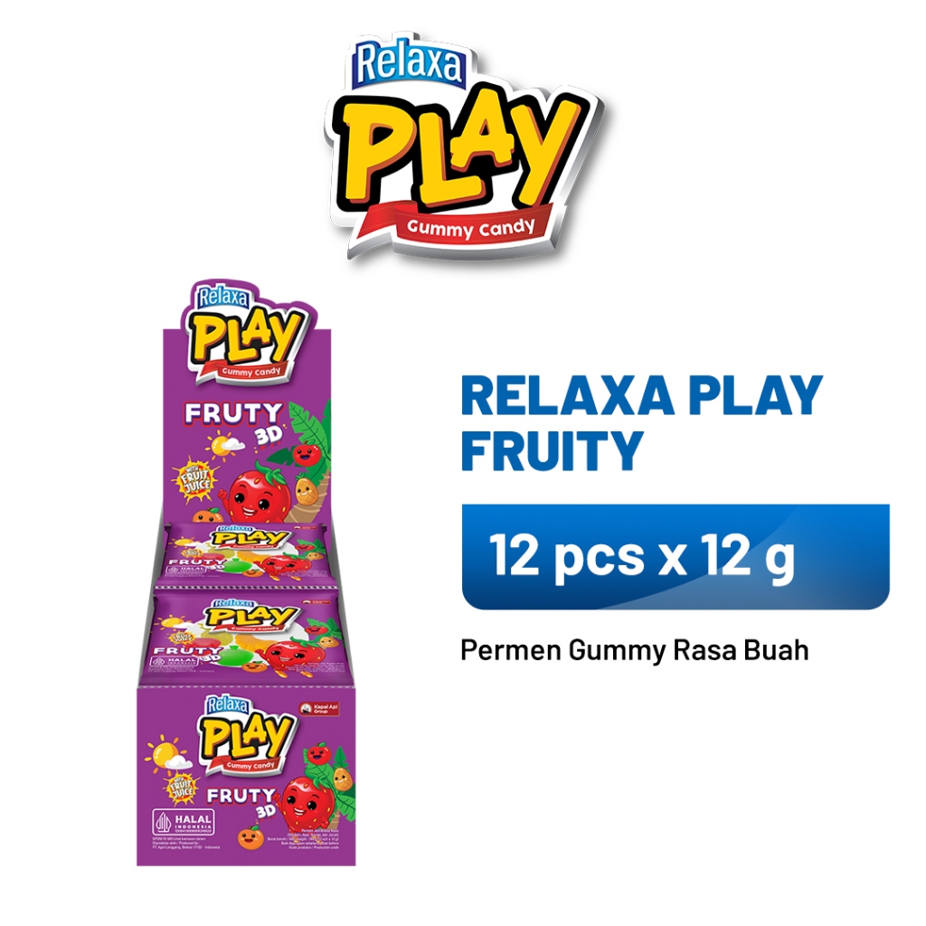 Relaxa Play Gummy Candy Fruty 3D 12x12GR