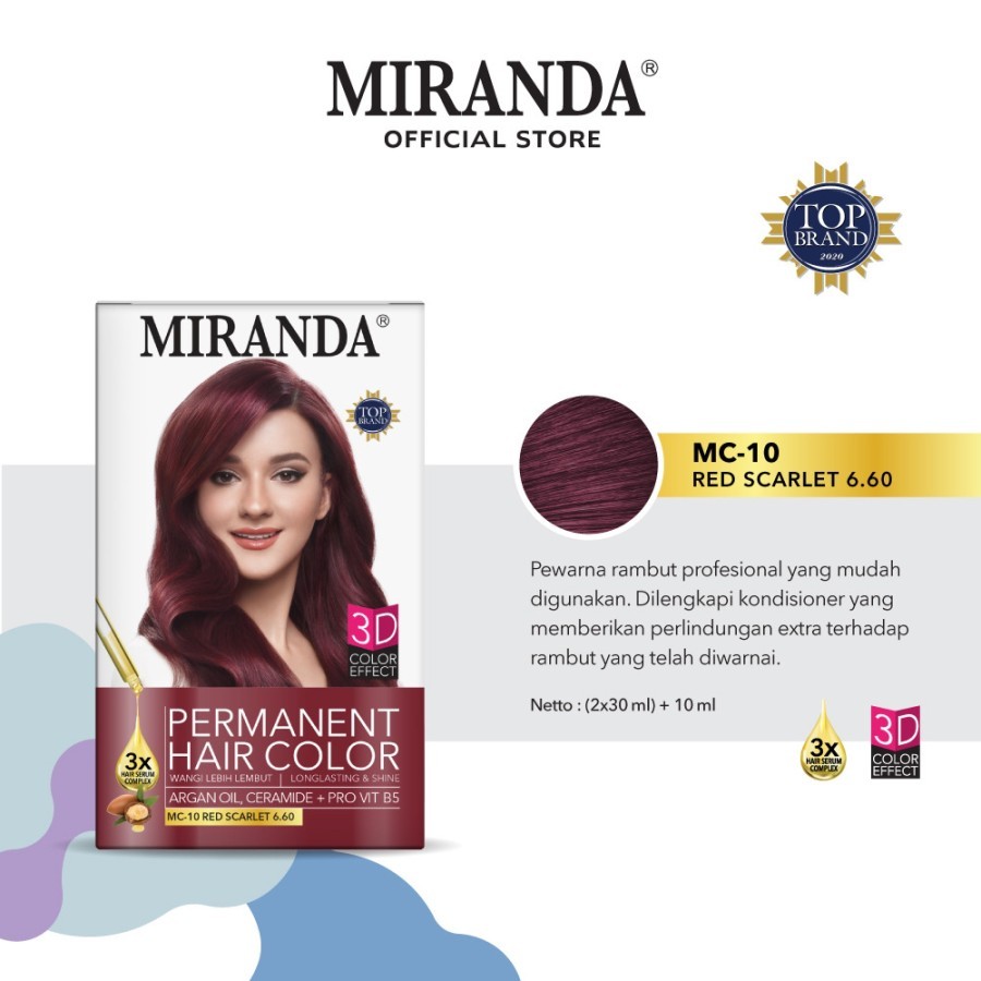 Miranda Hair Color MC-10 Red Scarlet 40ML