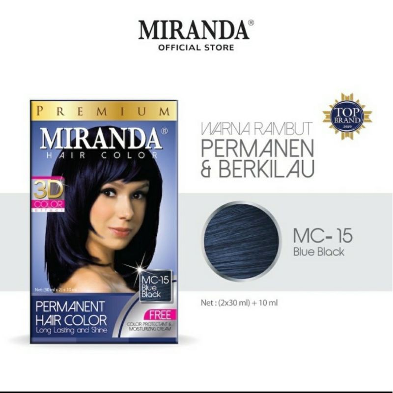 Miranda Hair Color MC-15 Blue Black 40ML