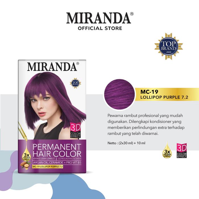 Miranda Hair Color MC-19 Lollipop Purple 40ML