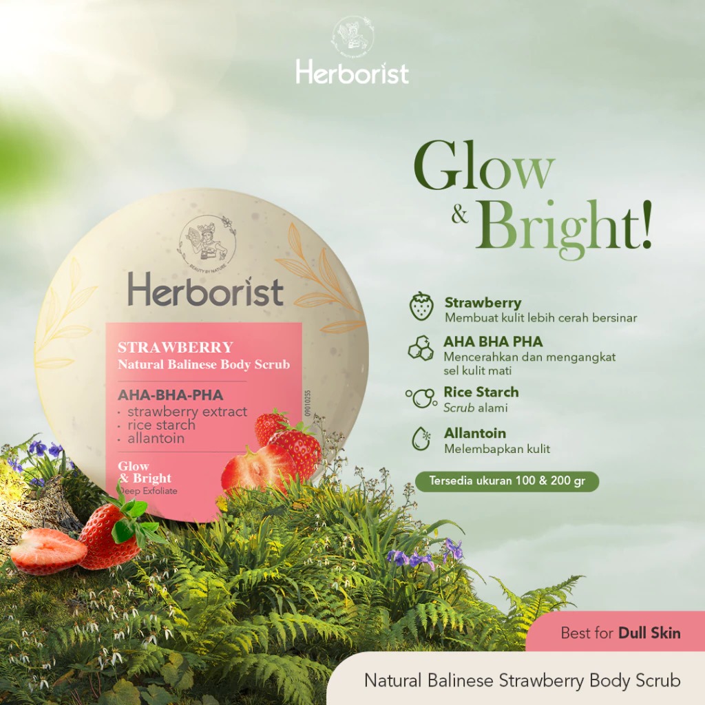Herborist Body Scrub Strawberry 100GR