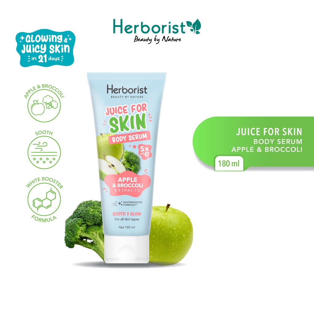 Herborist Juice For Skin Body Serum Apple&Broccoli 180ML
