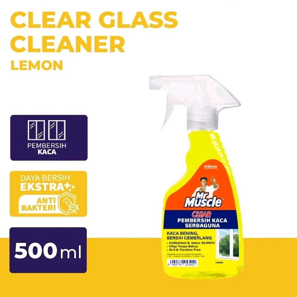 Mr Muscle Pembersih Kaca Serba Guna Lemon Btl 500ML
