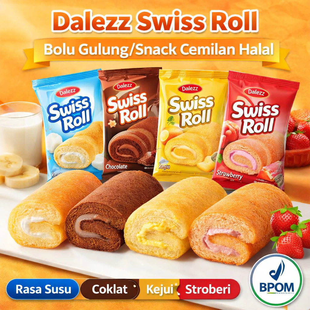 Dalezz Swiss Roll Chocolate 28GR