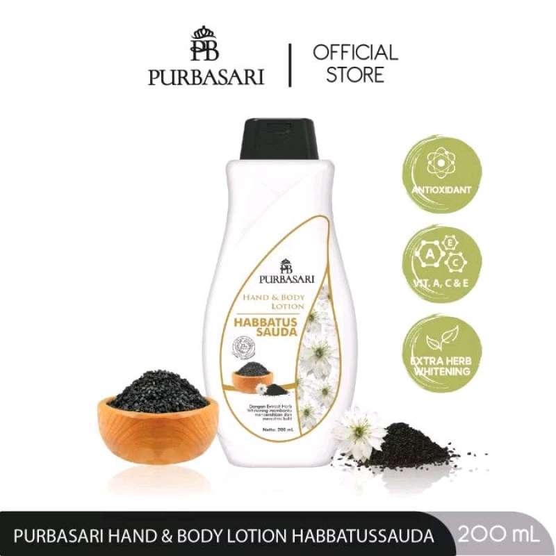 Purbasari Hand & Body Lotion Habbatussauda 200ML