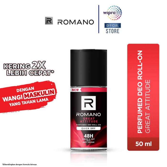 Romano Parfumed Deo Roll-on Great Attitude 50ML