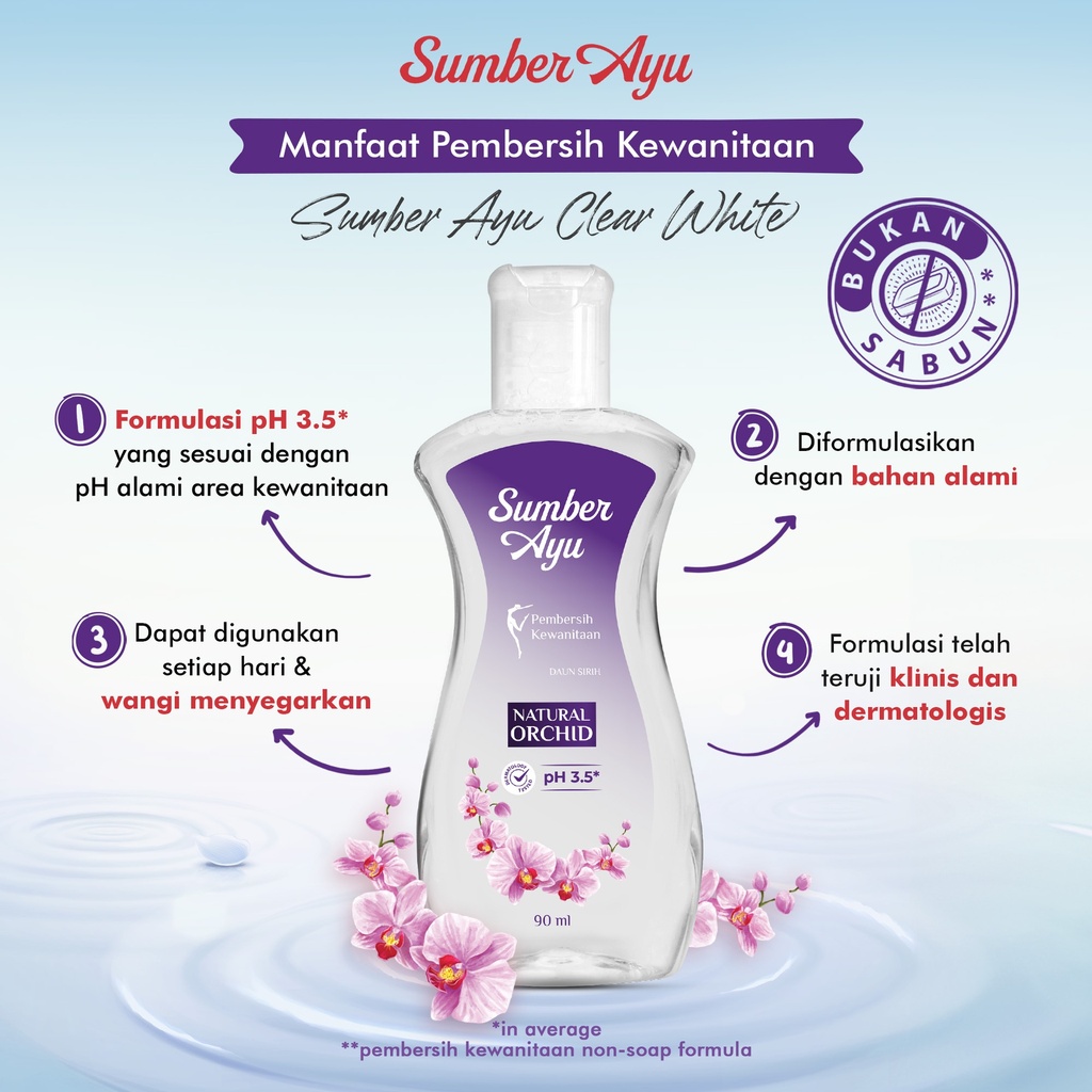 Sumber Ayu Feminine Wash Natural Orchid 90ML