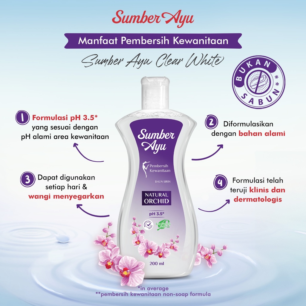 Sumber Ayu Feminine Wash Natural Orchid 200ML