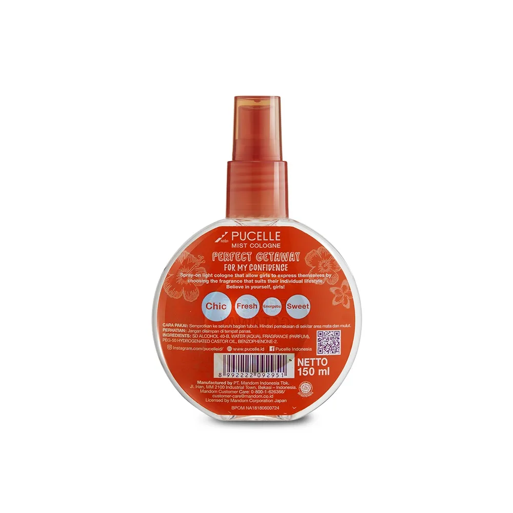 Pucelle Mist Cologne Perfect Getaway For My Confidence 150Ml