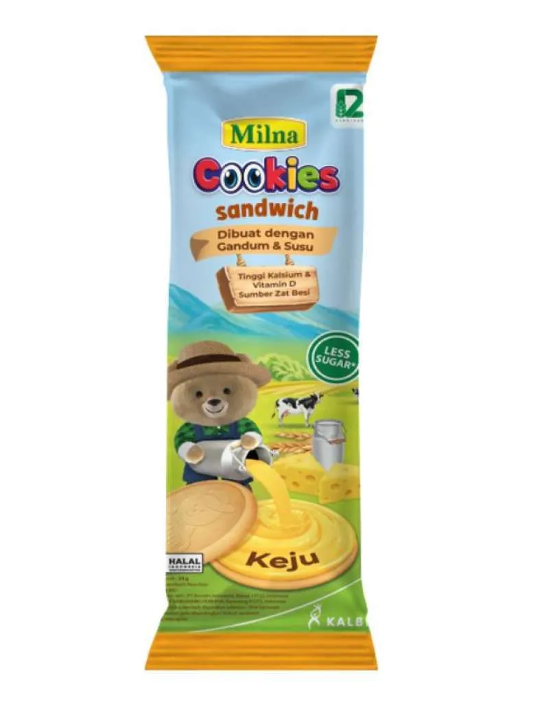 Milna Cookies Sandwich Keju 24GR