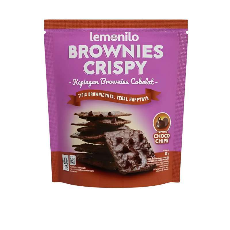 Lemonilo Brownies Crispy Choco Chips Pch 35GR
