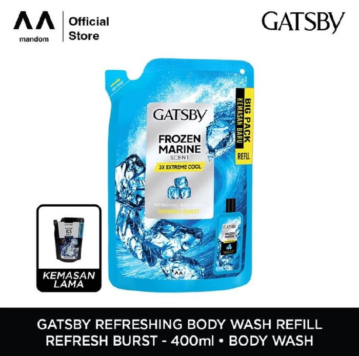 Gatsby Refreshing Body Wash Frozen Marine Scent Coll Refill 400ML