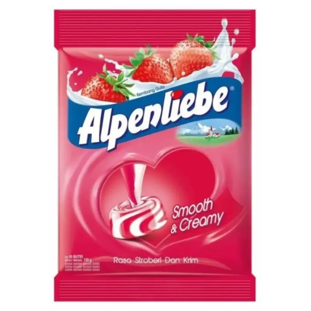 Alpenliebe Susu Stroberi 125GR