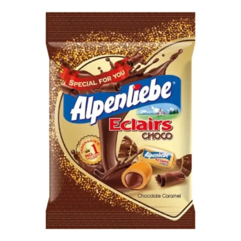 Alpenliebe Eclairs Chocolate Caramel 144GR