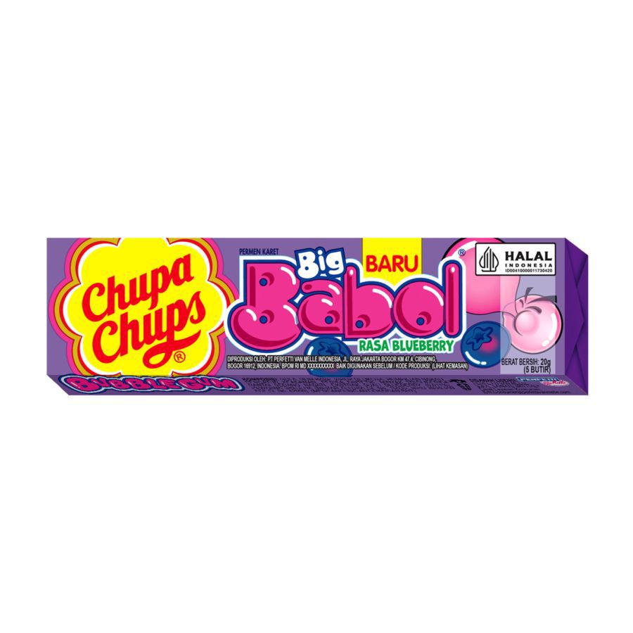 Chupa Chups Big Babol Blueberry 20GR