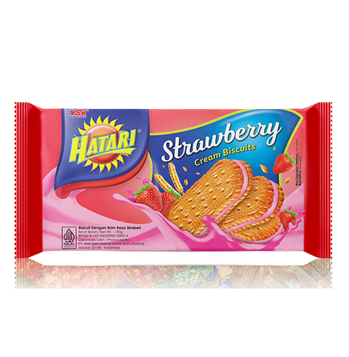 Hatari Cream Biscuits Strawberry 190GR