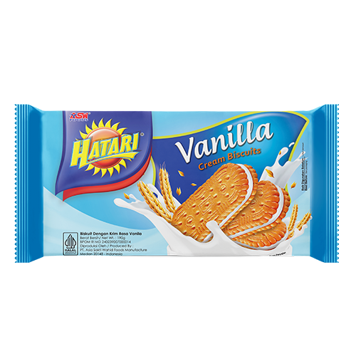 Hatari Cream Biscuits Vanilla 190GR