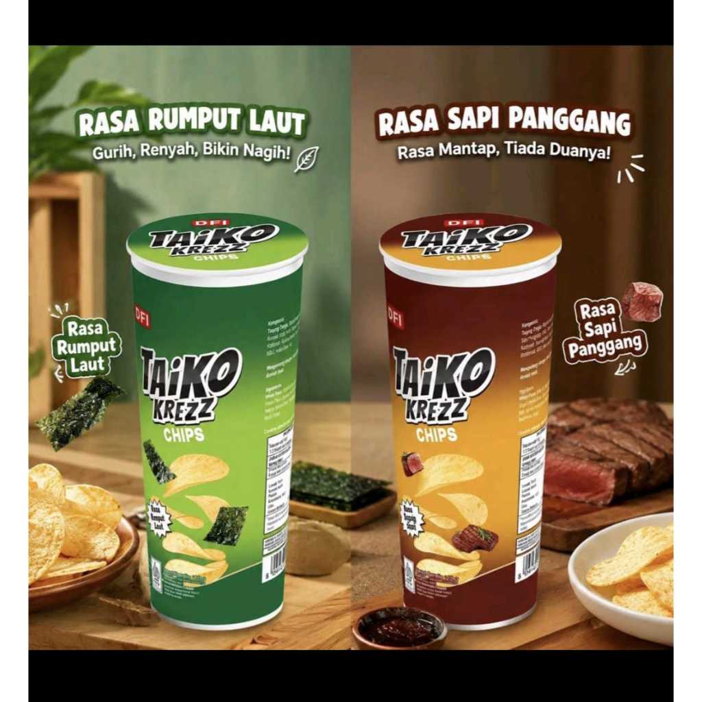 Taiko Krezz Chips Sapi Panggang 22GR