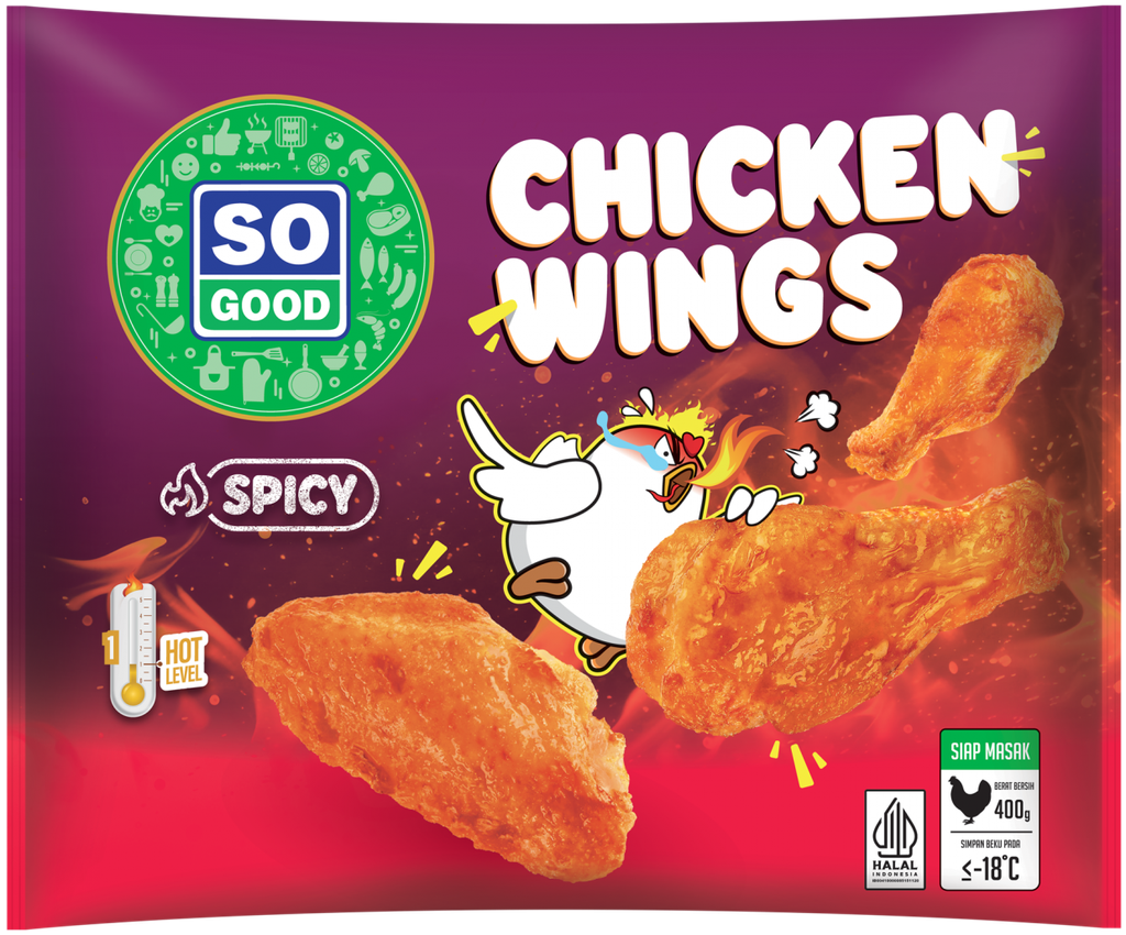So Good Chicken Wings Spicy 400GR