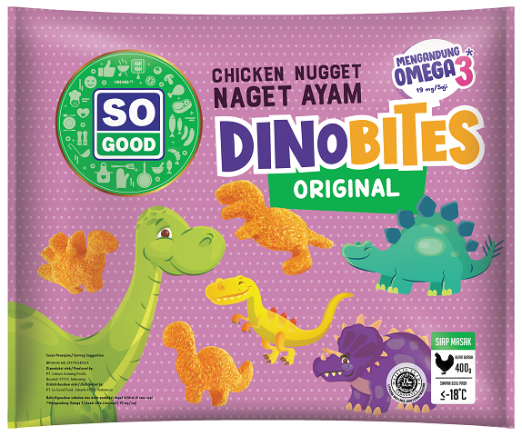 So Good Dino Bites Chicken Nugget Ayam 400GR