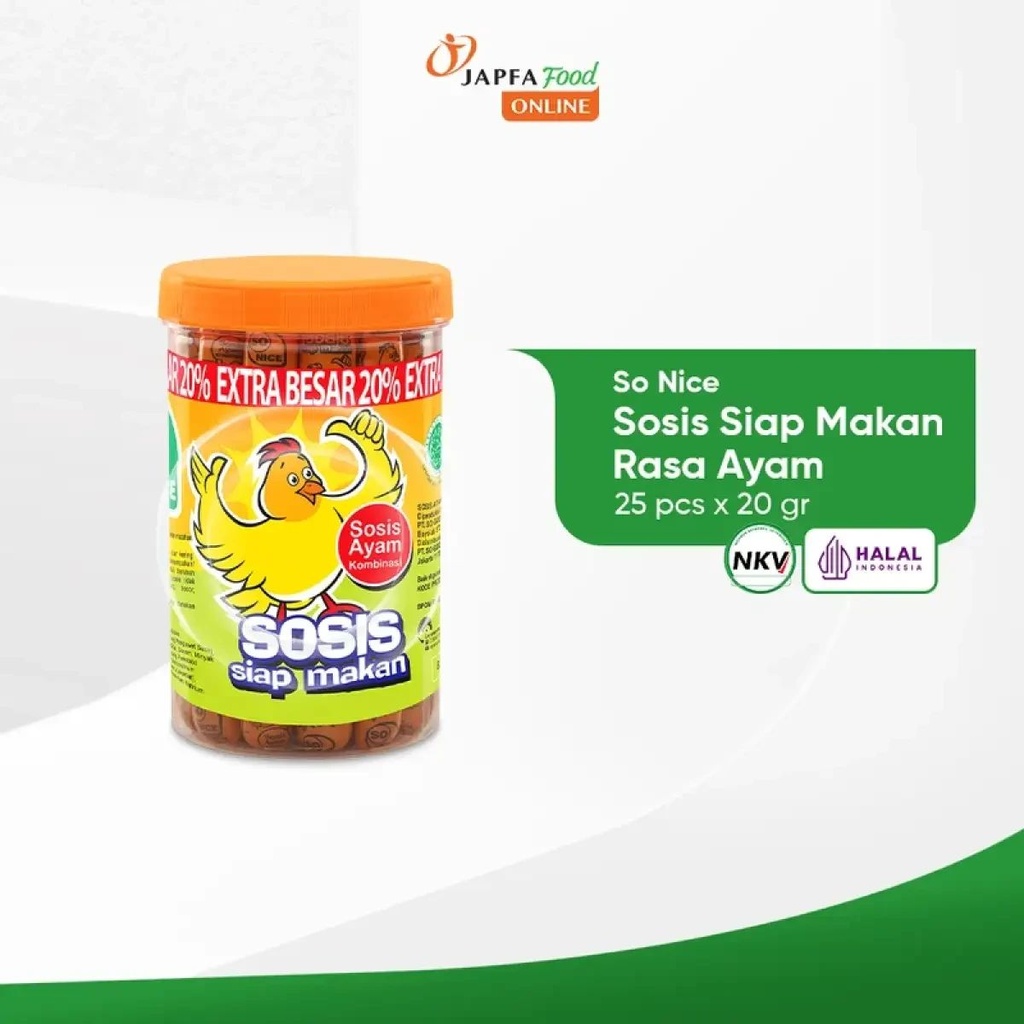 So Nice Sosis Ayam 25X20GR