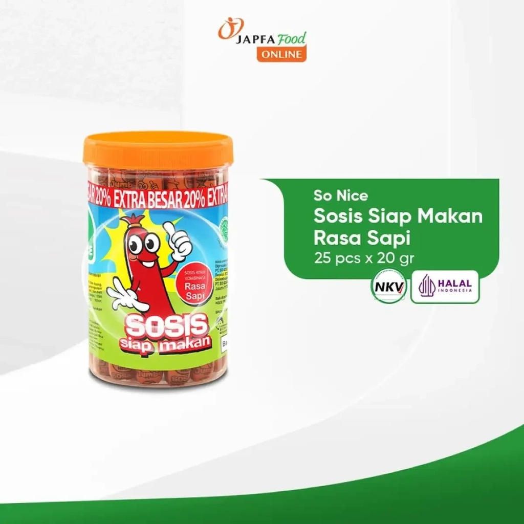 So Nice Sosis Sapi 25X20GR