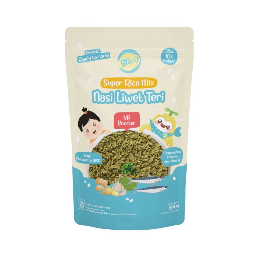 Grouu Super Rice Mix Nasi Liwet Teri 200GR