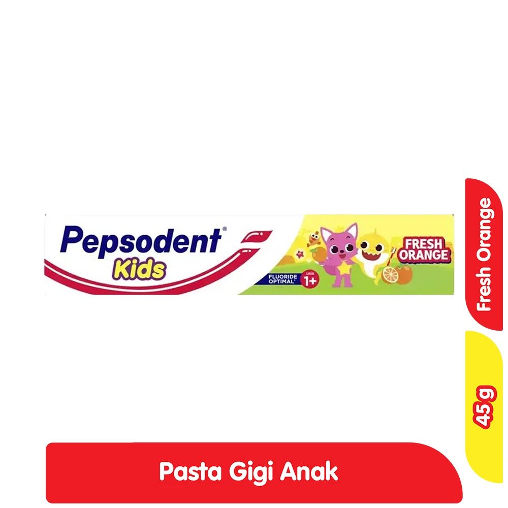 Pepsodent Pasta Gigi Kids 1+ Fresh Orange 45GR
