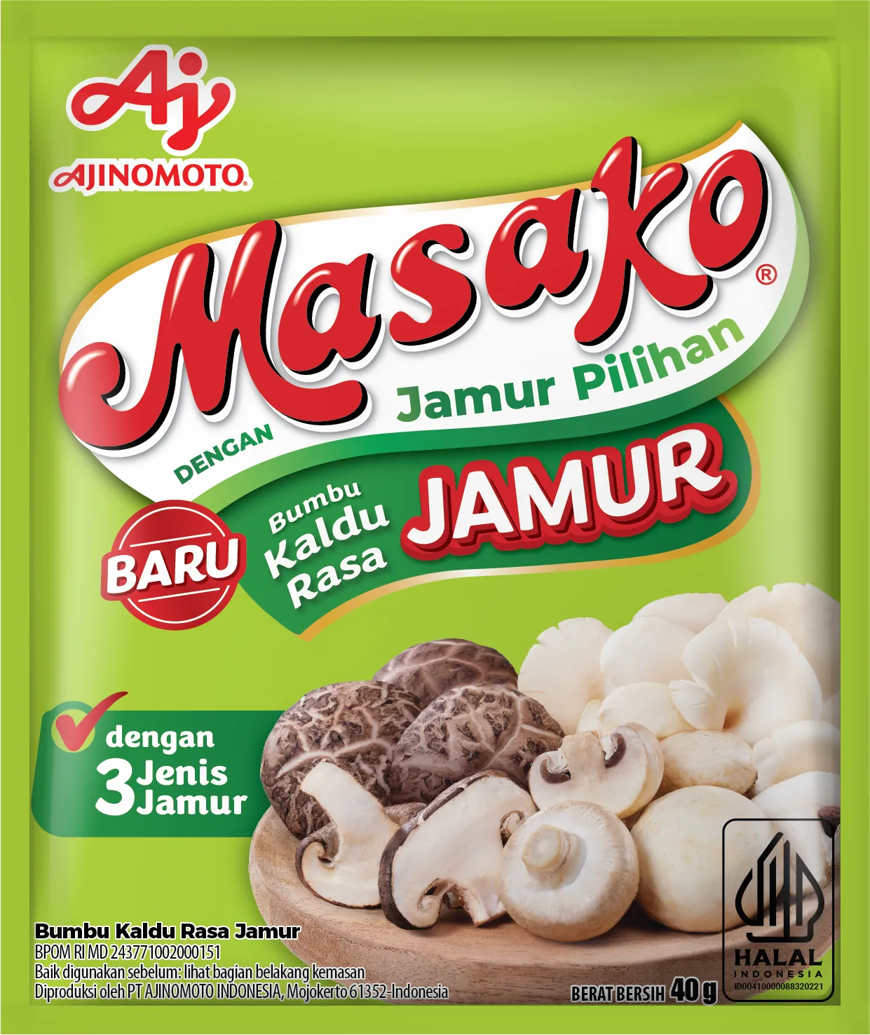 Masako Bumbu Kaldu Jamur 40GR