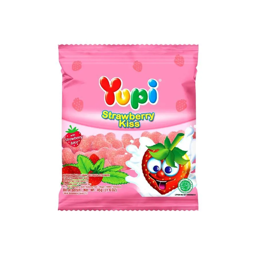 Yupi Strawberry Kiss 45GR