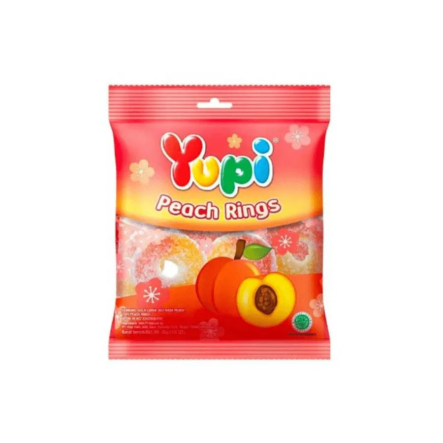 Yupi Peach Rings 45GR