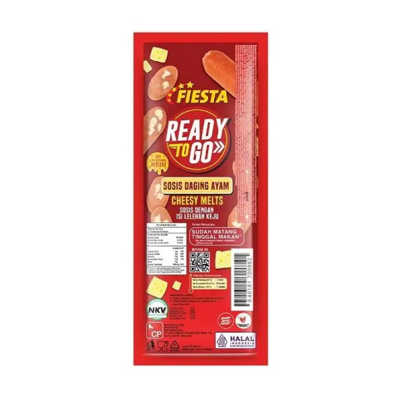 Fiesta Ready To Go Sosis Cheesy Melts 60GR