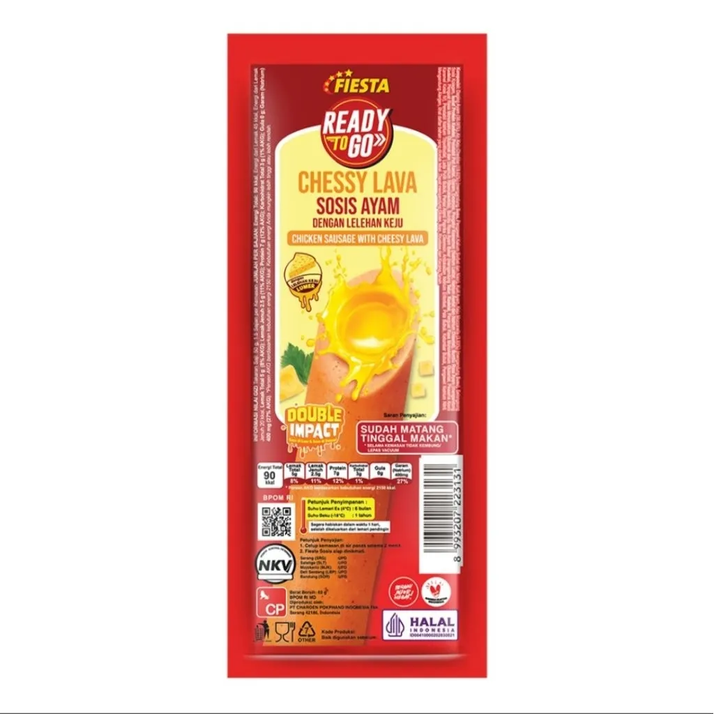 Fiesta Ready To Go Sosis Cheesy Lava 60GR