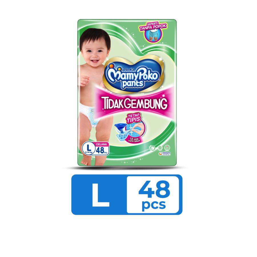MamyPoko Pants Tidak Gembung L48