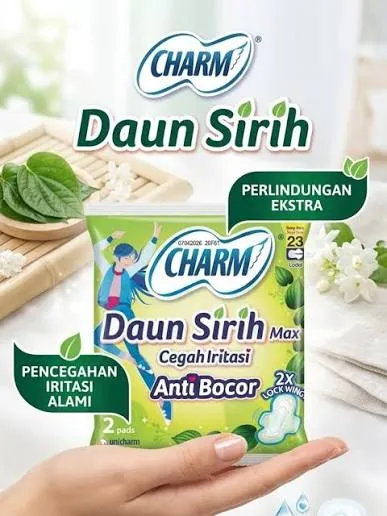 Charm Maxi Daun Sirih Wings 23CM 2PCS