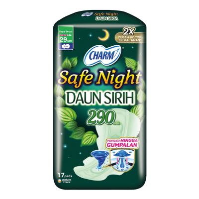 Charm Safe Night Daun Sirih 29CM 17PCS