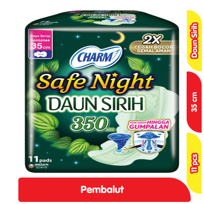 Charm Safe Night Daun Sirih 35CM 11PCS