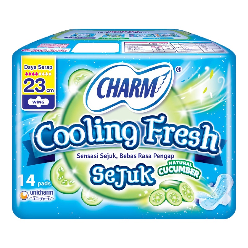 Charm Cooling Fresh Sejuk 23CM 14PCS