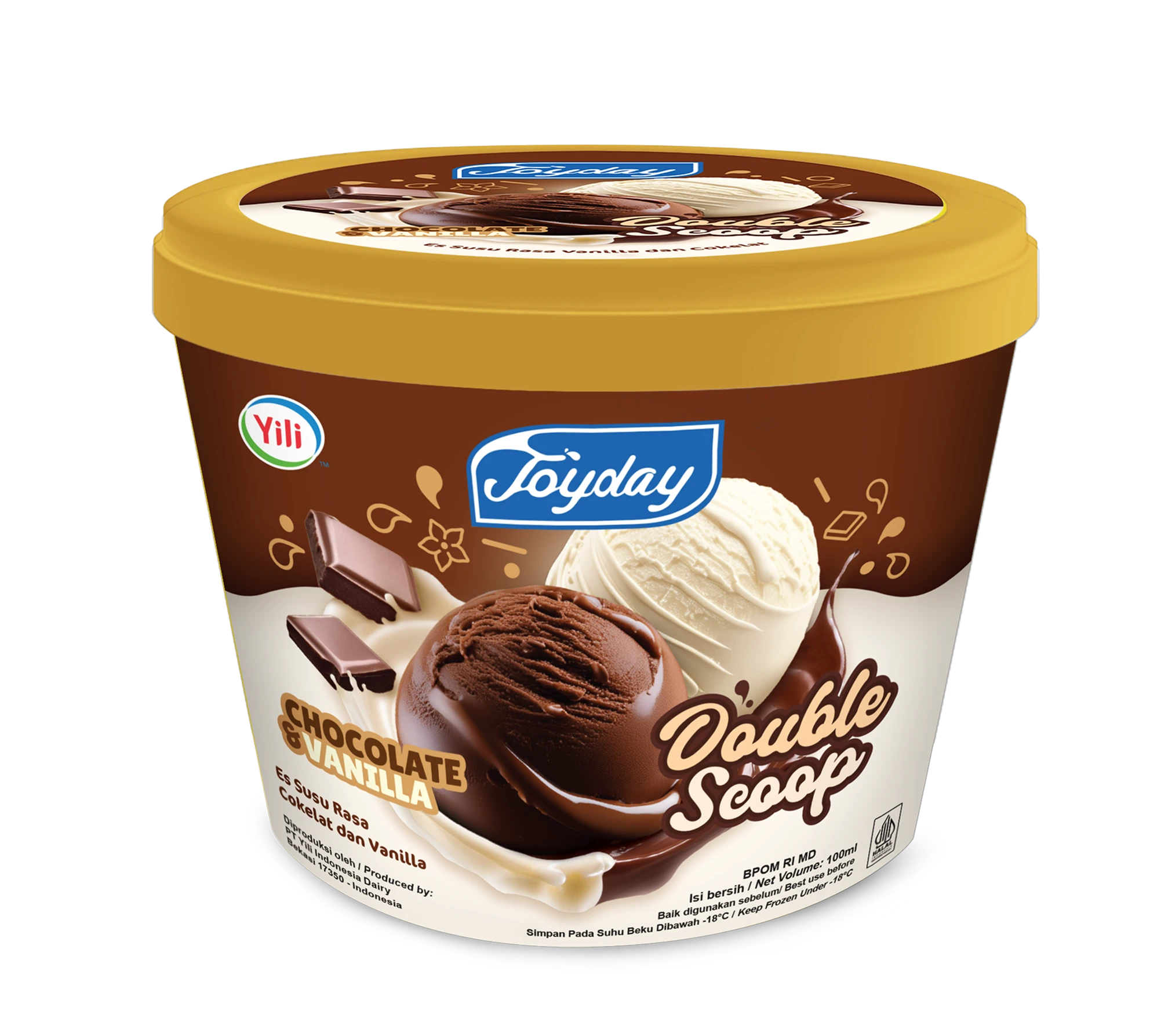 Joyday Double Scoop Chocolate & Vanilla 100ML