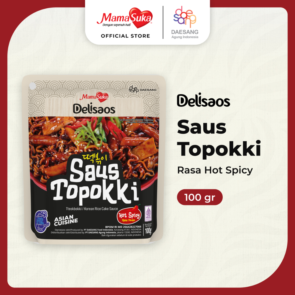 Mama Suka Delisaos Saus Topokki Spicy 100Gr(X40Ea)
