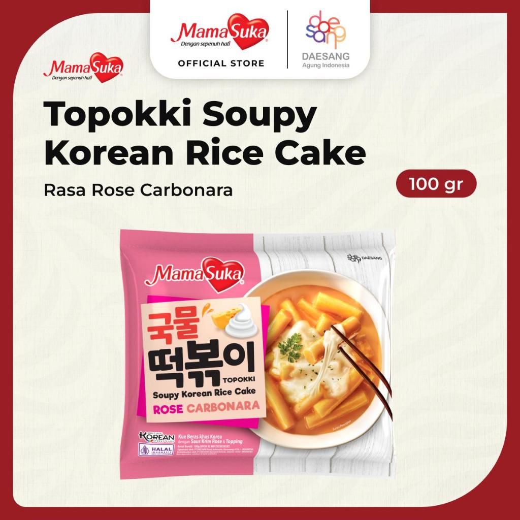 Mama Suka Rtc Soupy Topokki Rose Carbonara 105Gr (X20Ea)