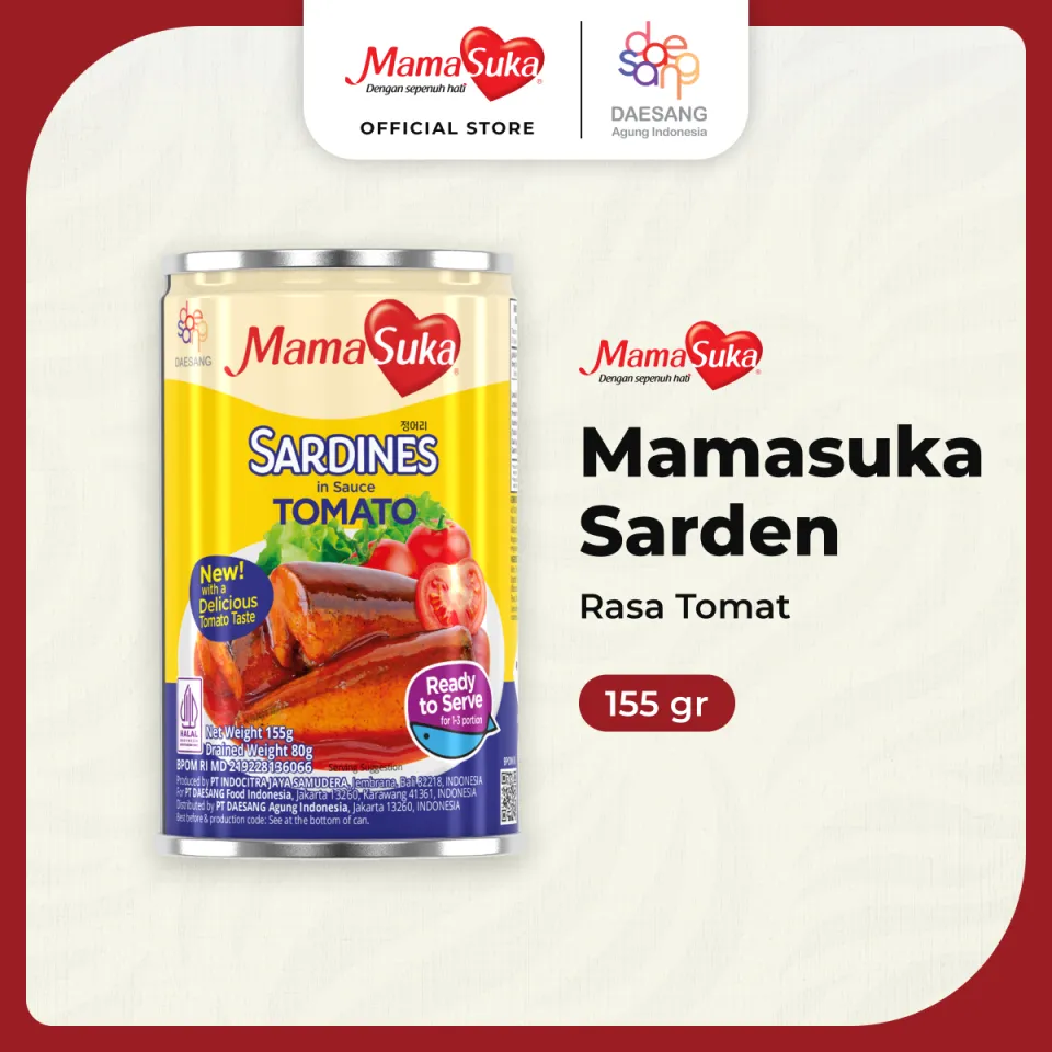 Mamasuka Sarden Tomat 155Gr (X40Ea)