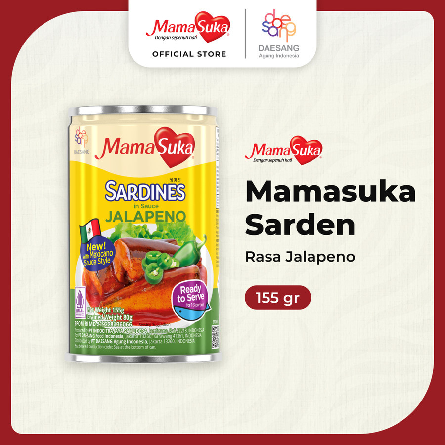 Mamasuka Sarden Jalapeno 155Gr (X40Ea)